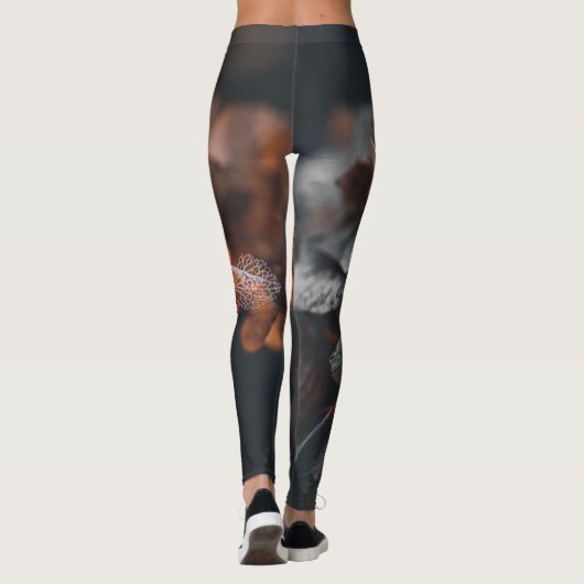 Leggings Hydrangée orange foncée (Dos)