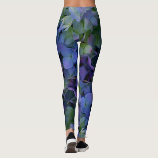 Leggings Hydrangée violette (Dos)
