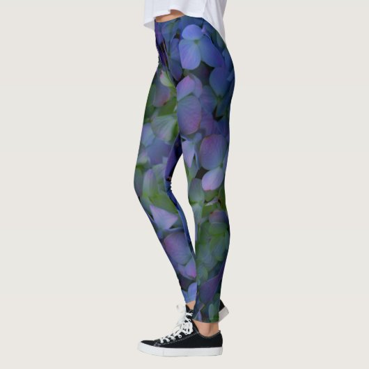 Leggings Hydrangée violette (Gauche)