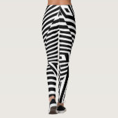 Leggings Hyper noir et blanc (Dos)