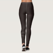 Leggings I HEART Music Treble Clef Noir Rouge Blanc (Dos)