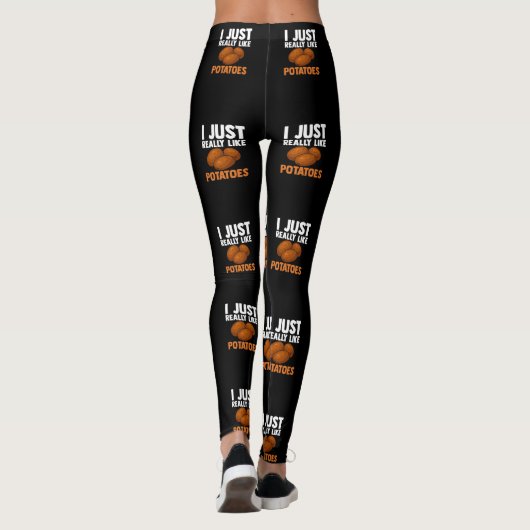 Leggings I Just Really Like Potatoes Potato Food Humor (Dos)