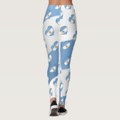 Leggings I Love Argentina Flag of Argentina Hearts Motif (Dos)