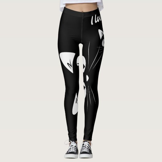 Leggings "I love Cats" (Devant)