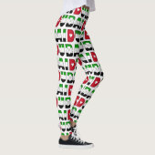 Leggings I Love Dubai Drapeau Couleurs Typographie Motif mi (Droite)