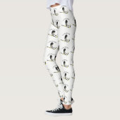 Leggings I Love hockey conception personnalisée avec bâton (Gauche)