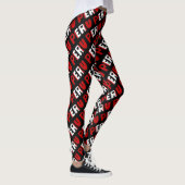 Leggings I Love Pérou Drapeau Couleurs Typographie Motif mi (Droite)