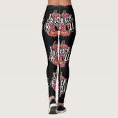 Leggings I Love Rock N Roll Guitare Électrique Peinture (Dos)