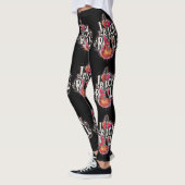 Leggings I Love Rock N Roll Guitare Électrique Peinture (Gauche)