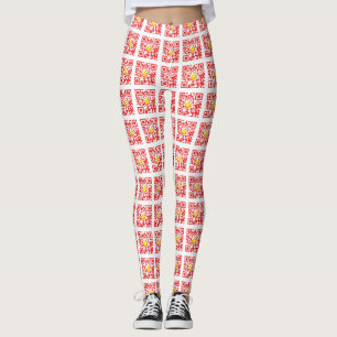 Leggings I Love Vietnam (Tôi Yêu Viêt Nam) Drapeau QR Code