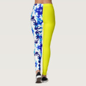 Leggings Ice Blue Snowboard Sky Yellow Snowboard Sport (Dos)