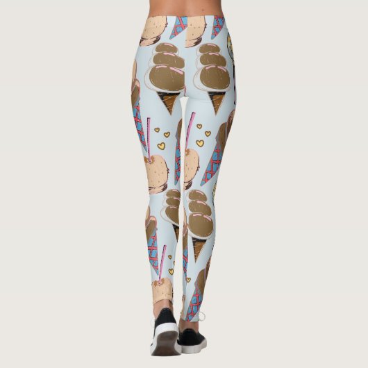 Leggings Ice cream pattern | Lollies pattern | lollipop 25 (Dos)