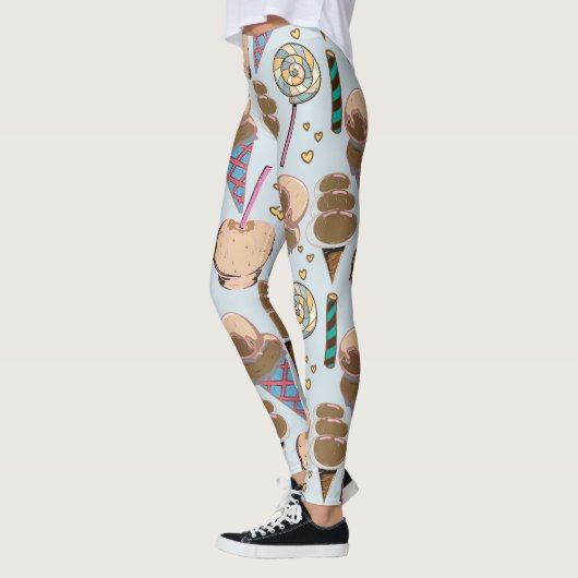 Leggings Ice cream pattern | Lollies pattern | lollipop 25 (Gauche)