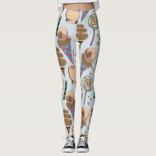 Leggings Ice cream pattern Lollies pattern lollipop 25