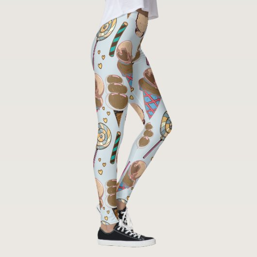 Leggings Ice cream pattern | Lollies pattern | lollipop 25 (Droite)