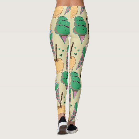 Leggings Ice cream pattern | Lollies pattern | lollipop 25 (Dos)