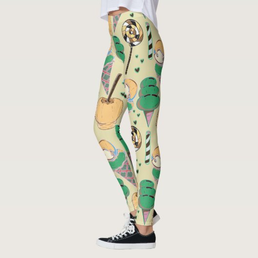 Leggings Ice cream pattern | Lollies pattern | lollipop 25 (Gauche)