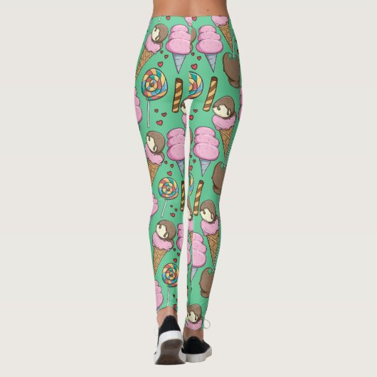 Leggings Ice cream pattern | Lollies pattern | lollipop 29 (Dos)