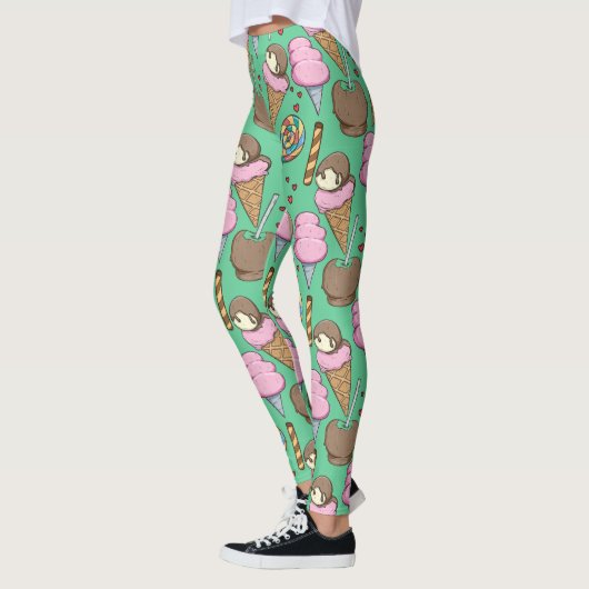Leggings Ice cream pattern | Lollies pattern | lollipop 29 (Gauche)