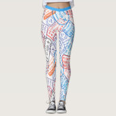 Leggings Icône de voyage (Devant)