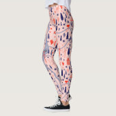 Leggings Icônes australiennes, motif décoratif sans soudure (Gauche)