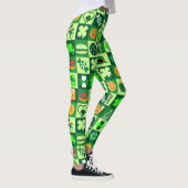 Leggings Icônes de la Saint-Patrick Motif sans couture (Droite)