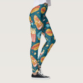 Leggings Icônes de restauration rapide : Doodles Vintages (Droite)
