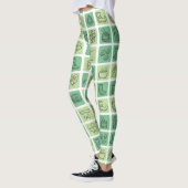 Leggings Icônes dessinées à la main de la Saint-Patrick ID6 (Gauche)