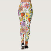 Leggings ID d'alimentation Fleur les années 70 super929 (Dos)