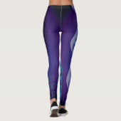 Leggings ID d'empreintes digitales Médicale Science Bleu (Dos)