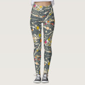 Leggings iguane peau indigo pop (Devant)