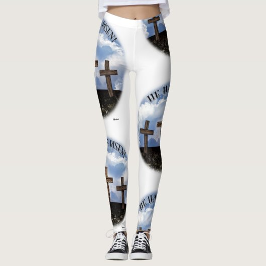 Leggings Il a élevé trois croix (Devant)