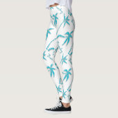 Leggings Île bleue pour la plage de palmier (Gauche)