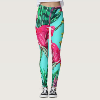 Leggings Île florale tropicale
