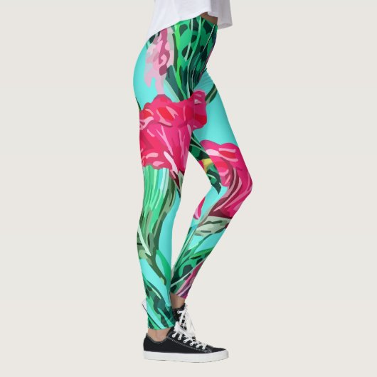 Leggings Île florale tropicale (Droite)
