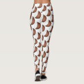 Leggings Ile tropicale noix de coco Foin Imprimer (Dos)