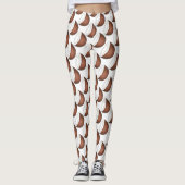 Leggings Ile tropicale noix de coco Foin Imprimer (Devant)
