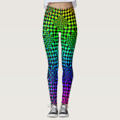 Leggings Illusion À damiers par Kenneth Yoncich (Devant)