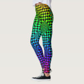 Leggings Illusion À damiers par Kenneth Yoncich (Gauche)