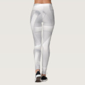 Leggings illusion blanche et grise (Dos)