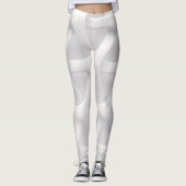 Leggings illusion blanche et grise (Devant)