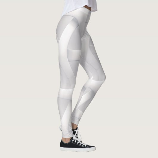 Leggings illusion blanche et grise (Droite)