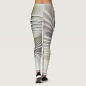 Leggings Illusion d'optique abstrait 3D fractal avec profon (Dos)
