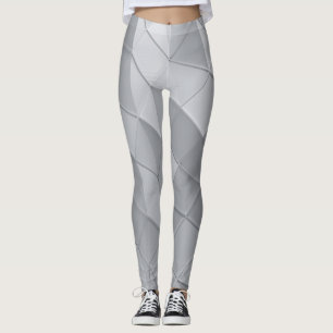Leggings illusion d'optique géométrique inégale Abstraite