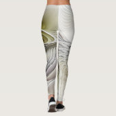 Leggings Illusion Optique Abstrait 3D Fractal Avec Profonde (Dos)