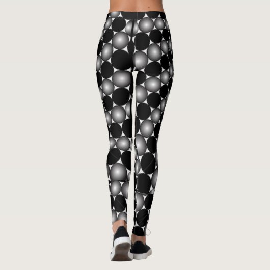 Leggings Illusion optique abstraite (Dos)