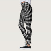 Leggings Illusion optique abstraite (Gauche)