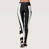 Leggings Illusion optique Cool noir et blanc (Dos)