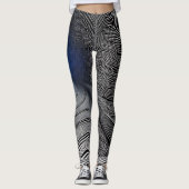 Leggings Illusion optique d'impression Zebra, (Devant)