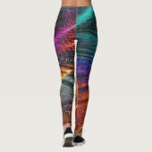 Leggings illusion psychédélique art coloré (Dos)